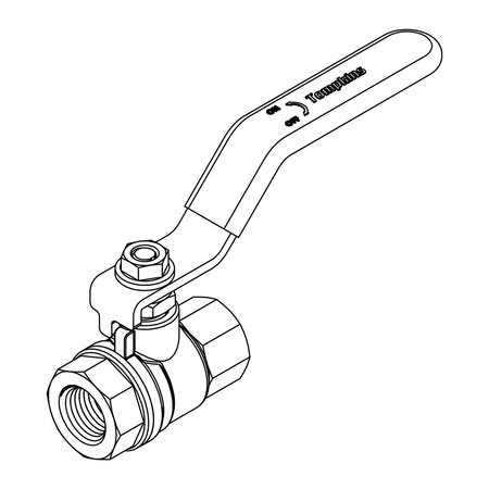 TOMPKINS Brass Ball Valves32FP BALL VALVE-STAINLESS SS-FBV-32-32